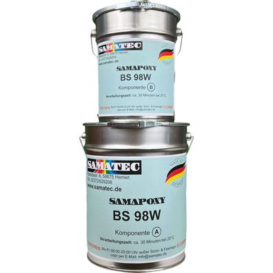 Bodenbeschichtung Epoxidharz BS98w 10kg/50m² Bodenfarbe 2K Epoxy Betonfarbe