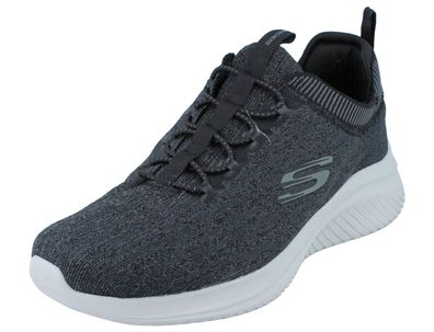 Skechers Ultra Flex 3.0 Harsik Herren Schlupfsneaker schwarz grau Textil