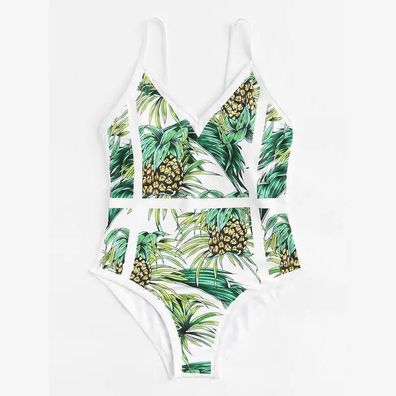 Badeanzug mit Ananas-Print