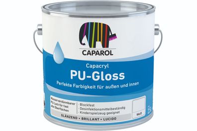 Caparol Capacryl PU-Gloss 2,5 Liter weiß