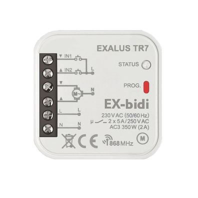 Portos Steuergerät Exalus EX-BIDI für Rolladen Steuerrelais Relais Steuerung