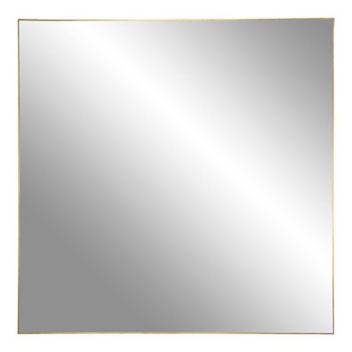 Moderner Spiegel ORLONA Messing-Look Rahmen ca.60x60 cm