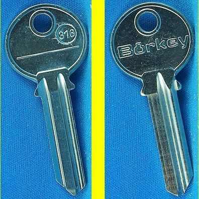 Schlüsselrohling Börkey 316 - für verschiedene Trio-Ving Profilzylinder