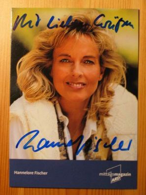 BR Fernsehmoderatorin Hannelore Fischer - handsigniertes Autogramm!!!