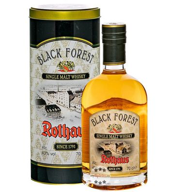Rothaus Whisky Black Forest Single Malt (43 % vol., 0,7 Liter) (43 % vol., hide)