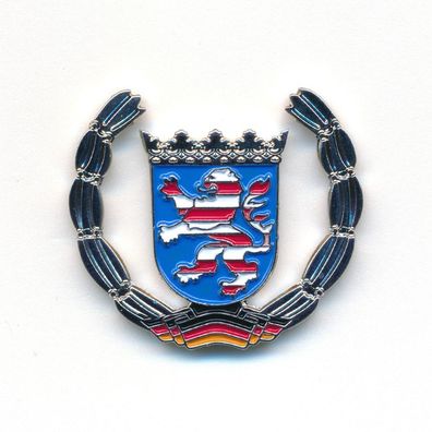 Land Hessen Wappen Wiesbaden Frankfurt Deutschland Badge Pin Anstecker 0921