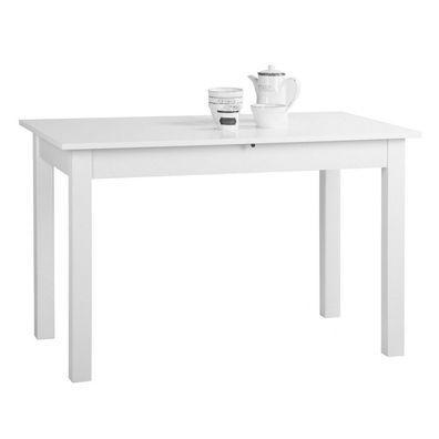 Tisch Esszimmertisch Küchentisch Coburg weiß 120 x 70 cm ausziehbar auf ca. 16...