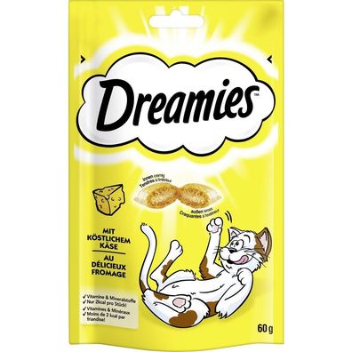 Dreamies ? mit Käse Mega Pack - 4 x 180g ? Katzensnack