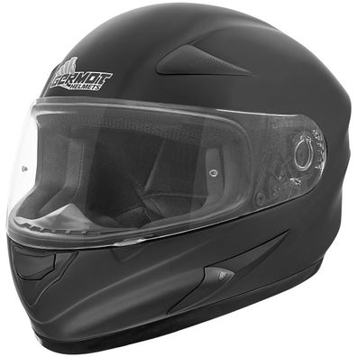 Germot Motorrad Helm GM 720 Integralhelm Übergröße matt Black