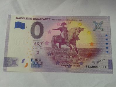 Null euro Schein Souvenirschein Napoleon Bonaparte 2021-1