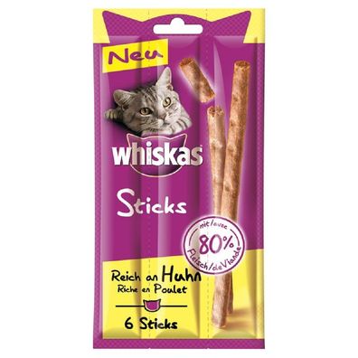 Whiskas ?Sticks Reich an Huhn - 14 x 36g ? Katzensnack