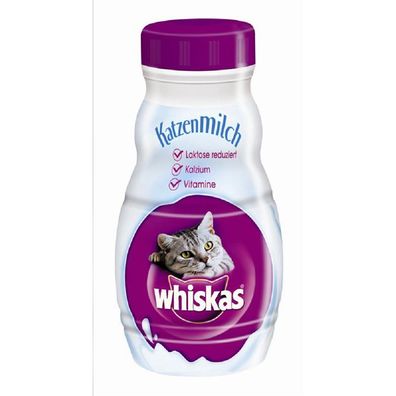 Whiskas ? laktose und fettreduziert - 6x200ml ? Katzenmilch