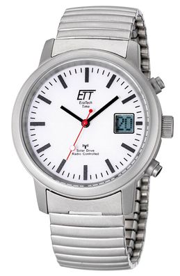 ETT Eco Tech Time Solar Drive Funk Herren-Armbanduhr EGS-11187-11M