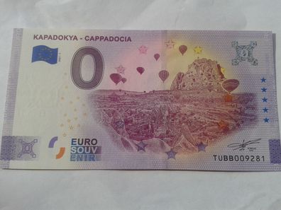 Null euro Schein 0 euro Schein Souvenirschein Kapadokya Cappadocia 2021-1