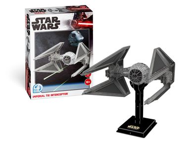 Revell 4D Puzzle 00319 | Star Wars Imperial TIE Interceptor| 1:41