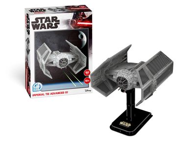 Revell 4D Puzzle 00318 | Star Wars Imperial TIE Advanced X1| 1:41