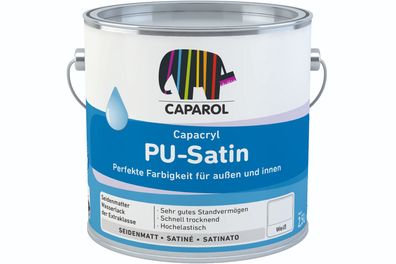 Caparol Capacryl PU-Satin 0,375 Liter weiß
