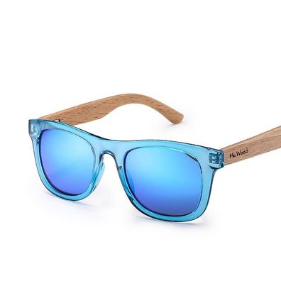 Holzsonnenbrille mit mehrfarbigem Rahmen für,
