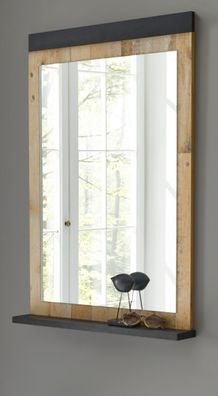 Flur Spiegel Wandspiegel Garderobenspiegel Used Wood anthrazit Garderobe Stove