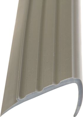 Treppenkantenprofil grau, Kunststoff Winkelprofil 100 cm 1 St.