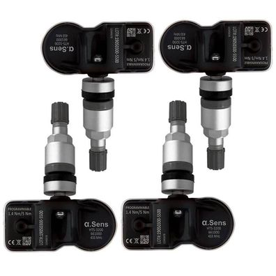 4 RDKS Sensoren silber plug&play 661077S für Nissan NV250 NV300 NV400 Primastar
