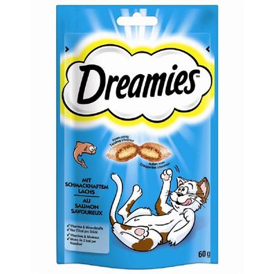 Dreamies ?Lachs - 6 x 60g ? Katzensnack