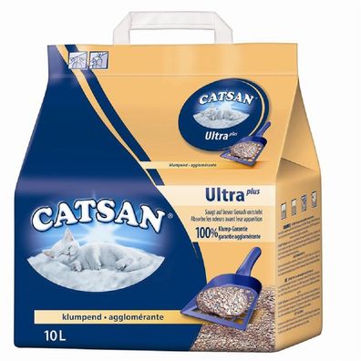 Catsan? Klumpstreu Ultra Plus - 1 x 10l ? Katzenstreu