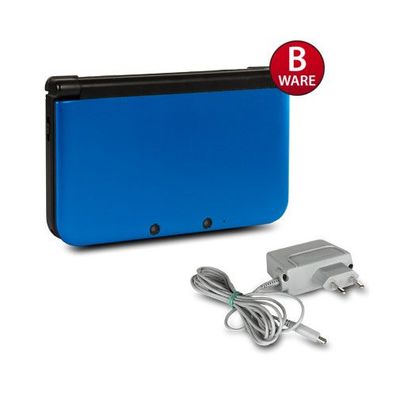 Nintendo 3DS XL Konsole in Blau / Schwarz mit Ladekabel #12B