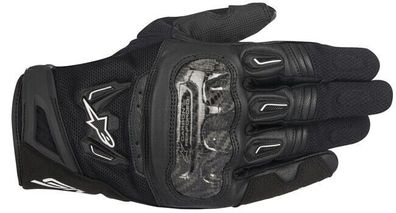 Alpinestars SMX-2 AIR CARBON Handschuhe Leder schwarz bike leather gloves SALE