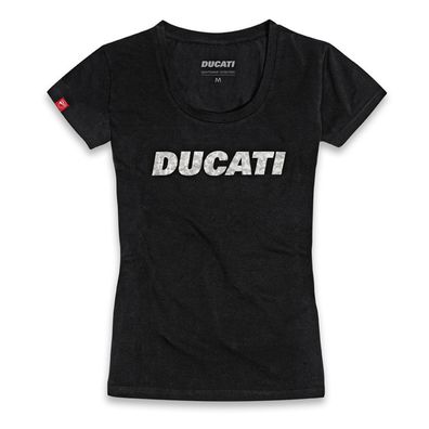 DUCATI T-Shirt Damen Ducatiana 2.0 Frauen Top Lady black schwarz 98770191