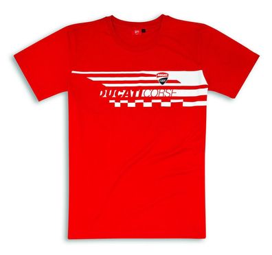 DUCATI CORSE RED CHECK T-Shirt kurzarm Herren Shirt rot 98769739 + +SALE + + Gr. M