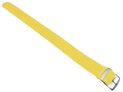 Minott | Perlonband geflochten gelb Textilgewebe Dornschließe