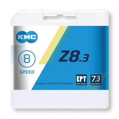 KMC Schaltungskette Z8 EPT Anti-Rost 1/2" x 3/32 Zoll 114 Glieder 7,3mm 8 fach