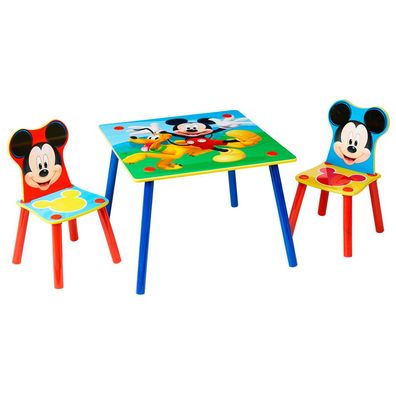 Disney Mickey Mouse  Maus Tisch + 2 Stühlen für Kinderzimmer Chair Table