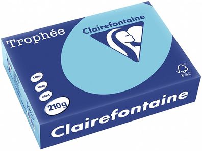 Clairefontaine Trophee Papier Blau 210g/ m² DIN-A4 - 250 Blatt