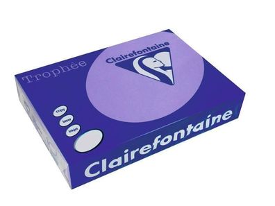 Clairefontaine Trophee Papier 1018C Violett 160g/ m² DIN-A4 - 250 Blatt