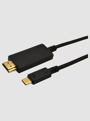 Heitech USB Type-CT Stecker/ HDMI-Stecker, Verbindungskabel Länge 1,8 m