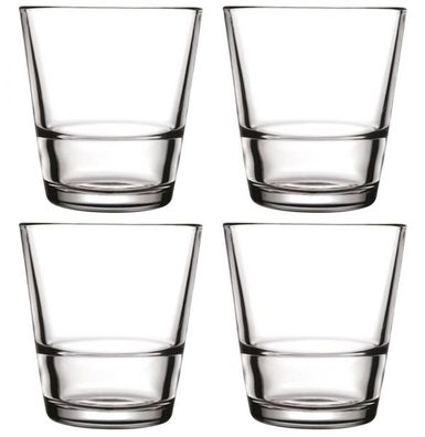 4 stapelbare Gläser Limito Leonardo 310ml Wassergläser