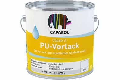 Caparol Capacryl PU-Vorlack 2,5 Liter weiß