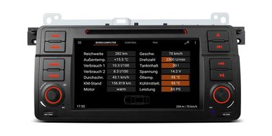 Xtrons Radio PQS7146B | BMW 3er E46 | 7" | Android 11 | PX6 | 4GB RAM | 64GB ROM
