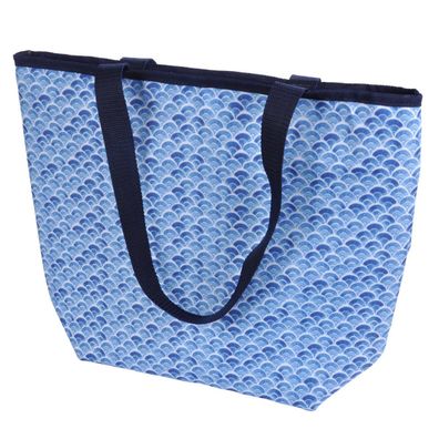 Einkaufstasche BLUE WAVE, mit langen Tragegriffen, 20 L