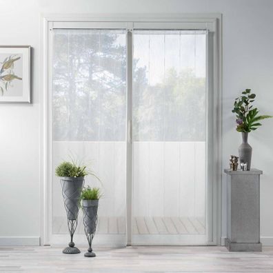 Gardinen für Wohnzimmer LINAHE, minimalistisch, 70 x 200 cm, 2er-Set