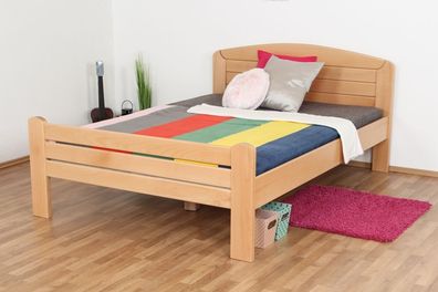 Jugendbett "Easy Premium Line" K7, 140 x 200 cm Buche Vollholz massiv Natur