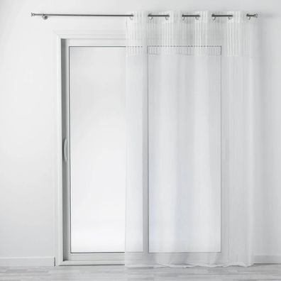 Gardine mit Ösen für Wohnzimmer MADI, 
modernes Muster, 140 x 240 cm