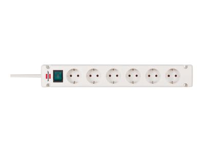 Steckdosenl. Comfort-Line Bremounta 6fach 1,5m weiß