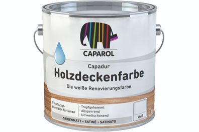 Caparol Capadur Holzdeckenfarbe 2,5 Liter weiß