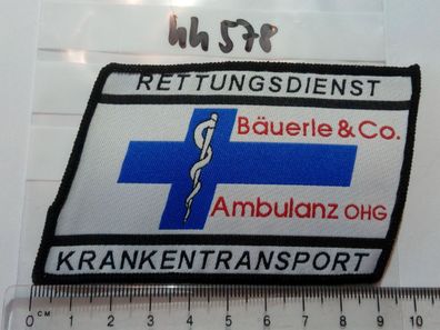 MKT Krankentransport Bäuerle Abzeichen 1 Stück (hh578)