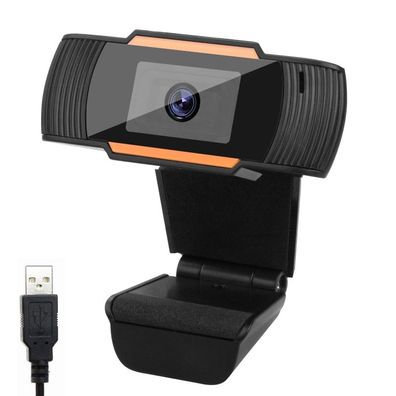 Full HD, Webcam mit Mikrofon drehbar, USB-Stecker für Laptop, Desktop