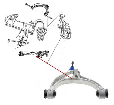 Querlenker vorne unten rechts RAM 1500 (Gen.5) 4WD