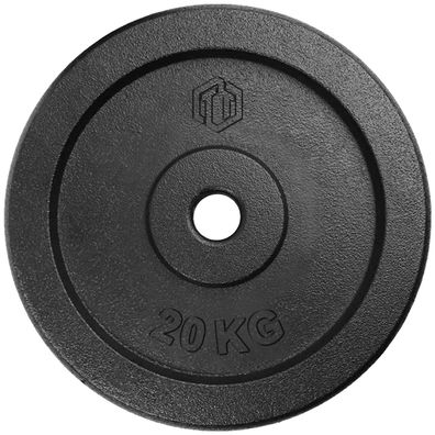 Sporttrend 24® Hantelscheibe 20KG Gusseisen 30/31mm, Gewichtsscheibe Gewicht